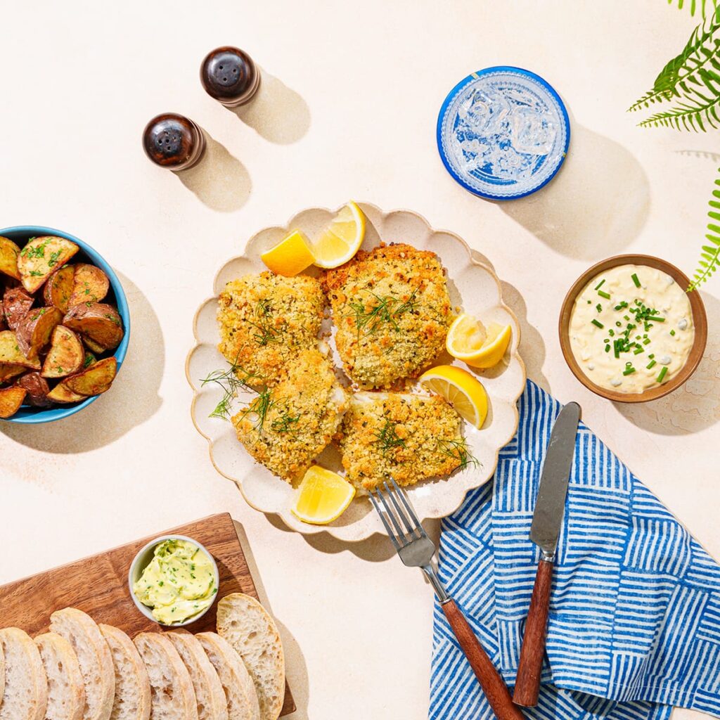 PankoCrusted Fish with Deviled Tartar Sauce Holland House
