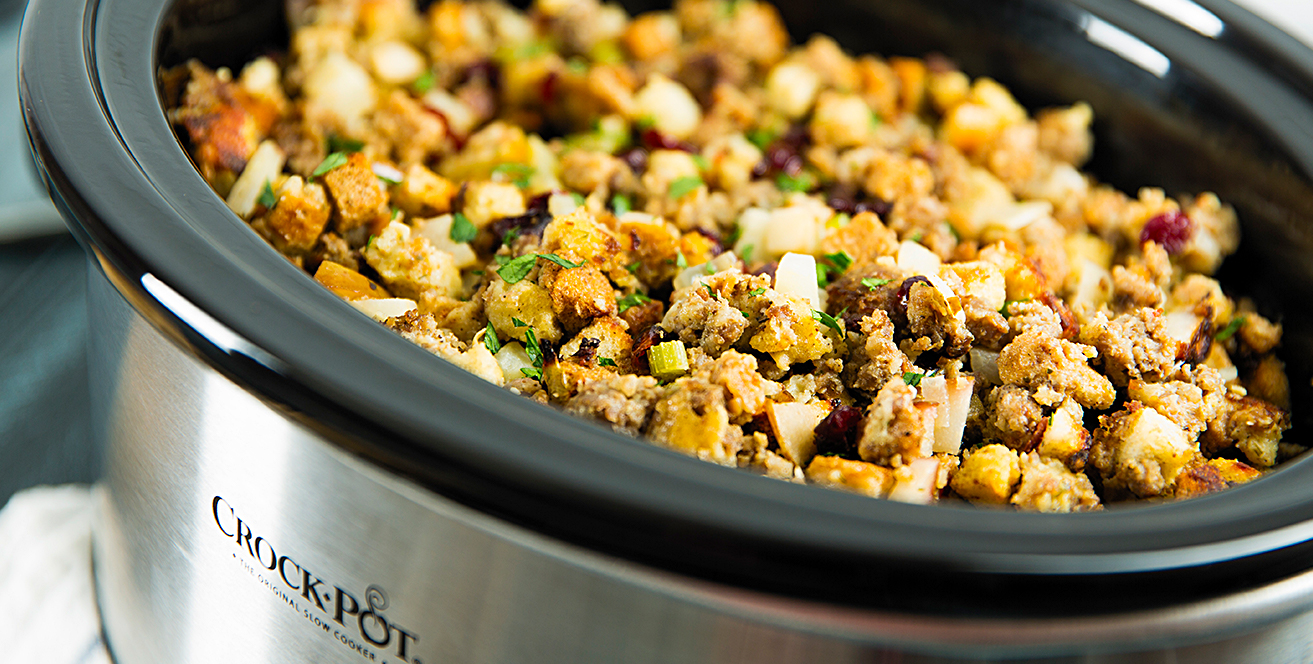 Slow Cooker Stuffing {From a Box} - Slow Cooker Gourmet